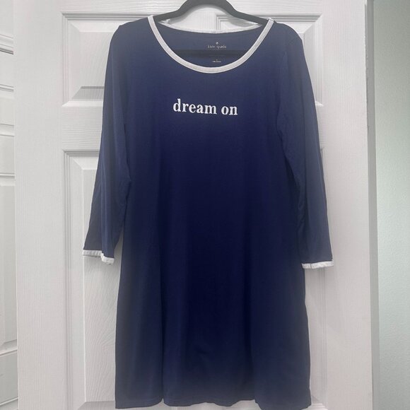 Navy Blue Kate Spade Sleep Shirt Size L